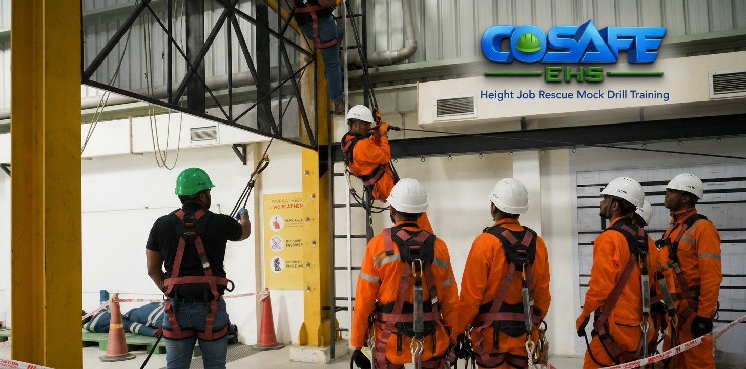 Height Job Rescue Mock Drill Training